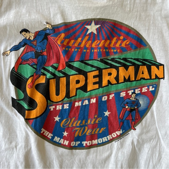 Superman XL vintage t-shirt tee 90s 1994 DC Comics Tultex Man of Steel rare - Picture 5 of 7